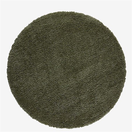 Matta Rund Mörkgrön